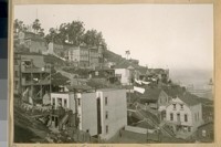 N.W. from Alta St. near Montgomery St. Telegraph Hill. These homes were saved from the fire of April 18/06
