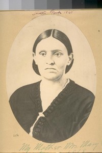 My Mother Mrs. Mary P. Cook, taken in 1868