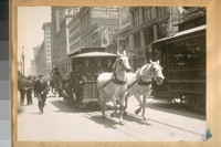 Mayor James Rolph Jr. driving same car. [Last horse car on Market St.]