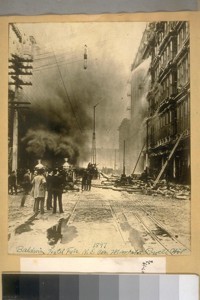 Baldwin Hotel Fire, N.E. cor. Market & Powell Sts