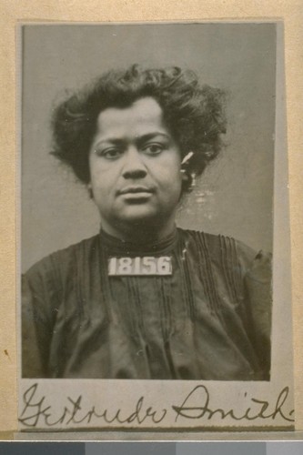 Gertrude Smith, another negro pickpocket; she always worked with Dolly Mickey around the Coast. She was also given six months in the County Jail with Dolly and with Dolly, left town