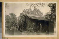 August 9/28. The Mark Twain Cabin halfway off the highway between Sonora, Tuolumne Co. and Angels Camp, Calaveras Co. Calif