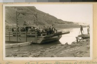 The Ferry Boat from Nevada to Arizona at the Hoover Dam, May 1932