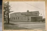 The Old Road House, S.E. cor. Ocean Ave. and Junipero Serra Blvd. - Built about 1867. About 20 years ago the Proprietor, Mr. Stagg, was murdered in this house. Jesse B. Cook at the post