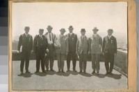 Chiefs of Police convention, S.F. [San Francisco], Calif. June 19th to 24th, 1922, United States & Canada. Photo taken on top the St. Francis Hotel. L. to R