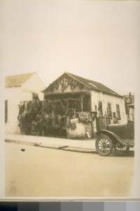 The old Leland Harness Market on the North side of Almaden St. bet. West Santa Clara & Orchard Sts., San Jose. Mar. 1929