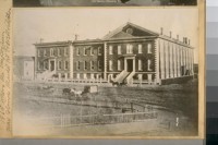 Jesuits Church and College, 1865, where Emporium now stands, Market between Powell and Stockton