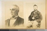 Left. P. Harmon, donor of the Gymnasium to the University of Calif. Right. Policeman R. B. Richardson killed on duty Oct. 22nd, 1867 at Oakland