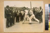 Jesse B. Cook, Chief O'Brien, Capt. Wm. Quinn, and members of the San Francisco Police Dept. May 1923