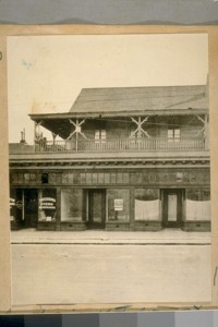 South side of Fulton St. near Divisidero [Divisadero] St. An Old Road House in 1895