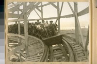 Chutes at the Beach or 790--Great Highway, Aug. 1924. Serg. Kavanagh in the back seat and Off. Arthur Nolan in front of him