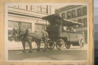 A two horse large American Express Co.'s wagon on the north side of Washington St. near Battery St. April 5/28