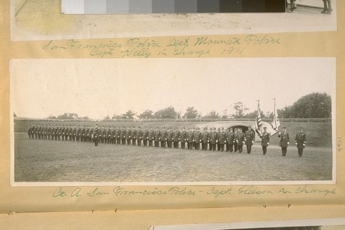 Co. A. San Francisco Police--Capt. Gleeson in charge