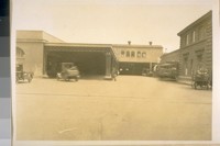 S.P. [Southern Pacific] Baggage Room opp. the Old Post Office at Pier [?]. April 1927