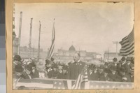 Same photo Mayor Rolph Jr. [speaking at groundbreaking for the new City Hall.]