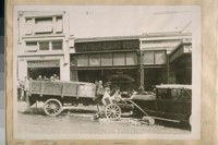 The Truck and Auto that was [sic] wrecked by the Calif. St. Car on May 7/26