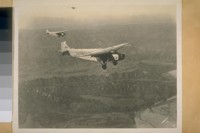 Nov. 1928. [Airplanes in flight; Maddux air lines]