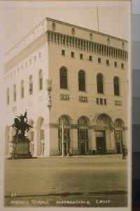 Masonic Temple West fr. Market & Van Ness Ave., 1921