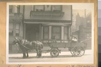 J. O'Sheas two horse dirt wagon on the west side of Larkin St. bet. Jackson & Pacific Sts. April 11/28