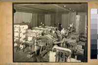 Making music rolls for playing pianos. Jany 1922