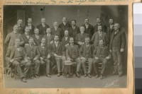 The first Labor Party - Candidates in S.F. [San Francisco]. L to R: Back row. E.E. Schmitz, Mayor