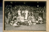 The Queen and her court at the Community Service Circus. Ewing Field cor. Masonic Ave. & Turk Sts. March 25 and 26th, 1922