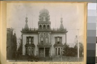 The old church on Powell between Union and Filbert St. at the time of the fire, April 18th, 1906