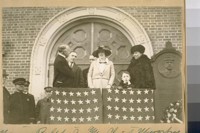 Mayor Rolph Jr. and Chief Murphy with his family at the dedication of there [sic] new home. The home of future Chiefs