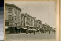 North side of Broadway & Columbus Ave. The cross is where the old County Jail stood from 1850 to 1906