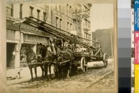 San Francisco Fire Dept., 1910 - Jas. Bridgwood, Lieut. & Frank Bell, Driver - Water Tower #1