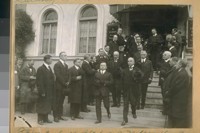 Funeral of Chief D.A. White the Board of Supervisors, Mayor Rolph and the Police Commissioners in this photo