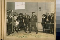 [Jack Dempsey and E. Hottinger in Boxer's Pose] S.F.P.D. [San Francisco Police Department] 1924