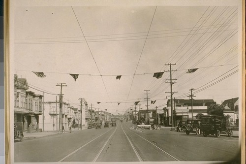 East on Geary St. from 5th Ave. Sept. 1925