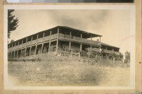 This Old adobe building was erected in 1836 and used by Gen. M.G. Vallejo as a Fort Store and warehouse . It is 4 miles from Petaluma and 1-mile from the Sanoma [Sonoma] & Petaluma Highway - Photo July 1928