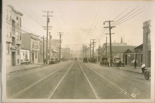 East on Folsom St. from 10th St. Dec. 1925