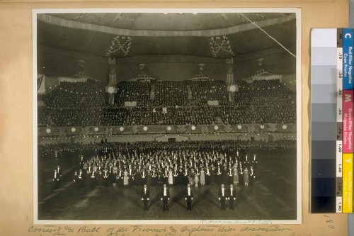 Concert and Ball with the Widows and Orphans Aid Association. San Francisco Police Dept., Feb. 10/23 at the Auditorium, Civic Center