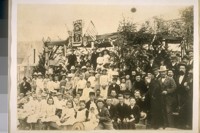 The same gathering as photo on the opposite page [No. 9], in memory of U.S [Ulysses S.] Grant at Forest City, Sierra Co., Calif. in 1885
