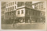 The two story building at the N.W. cor. 2nd and Mission Sts. This building passed through the Earthquake & Fire