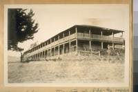 This adobe was erected in 1836 - and used by Gen. M.G. Vallejo as a Fort Store & Warehouse. It is 4-miles from Petaluma and 1-mile from the Petaluma & Sanoma [Sonoma] Highway - Photo July 1928