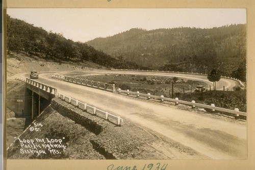 June 1934 - "Loop the Loop," Pacific Highway, Siskiyou Mts