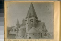 St. John's Church. Old church at the cor. 15th and Julian Ave. at the time of the fire of April 18th, 1906