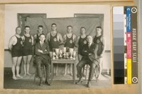 Members of the San Francisco Police Dept. Sept. 1926 - L. to R.: Phil Lindecker, D. Hogan, Leo. Beggo, Frank Porter, Leslie Ross, Chas. Iredale, Gus Betzer. Seated, L. to R.: Corpl. T. McInemey, and Wm. Burns