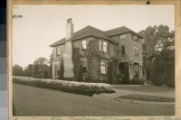 The home of the Superintendent of the Laurel Hill Cemetery back from the N. W. corner Bush and Presidio Ave. Built around 1870. Taken Nov. 29/24