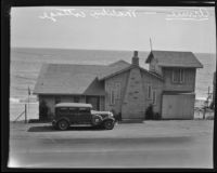 Beachside cottage where Aimee Semple McPherson stayed while recuperating, Malibu, 1930