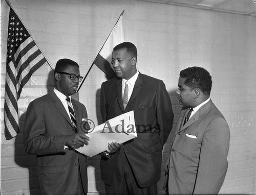 Three men, Los Angeles, 1965