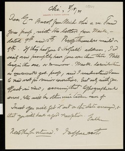 Henry Blake Fuller, letter, 1921-08-18, to Hamlin Garland
