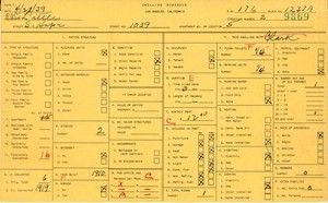 WPA household census for 1039 S HOPE, Los Angeles