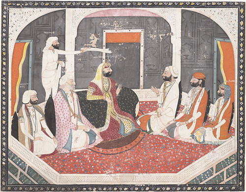 Maharaja Sher Singh and courtiers