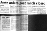 State orders goat ranch closed