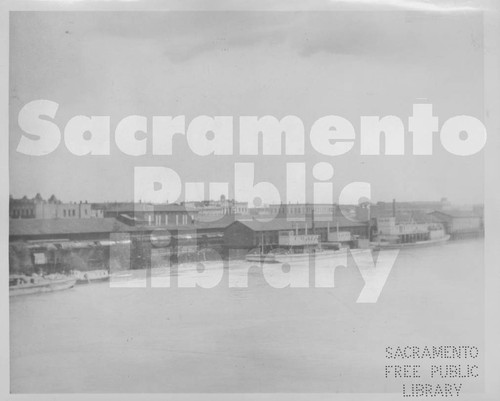 Sacramento River City Waterfront at K Street, ca. 1906